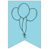 Happy Birthday Coloring Banner Balloons, Hut, Kuch (Erste Fahne)