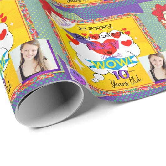 Happy Birthday Comic Book Look Paper Napkin HAMbWG Geschenkpapier (Rolleneckpunkt)