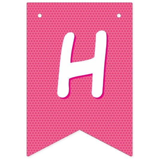 HAPPY BIRTHDAY Comic Pop Art Wimpelkette (Zweite Fahne)