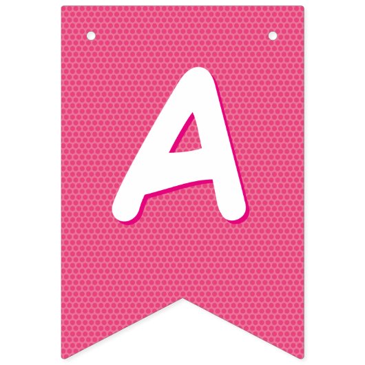 HAPPY BIRTHDAY Comic Pop Art Wimpelkette (Dritte Fahne)