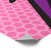 HAPPY BIRTHDAY Comic Pop Rosa Poster (Ecke)