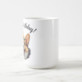 Happy Birthday cone Corgi Kaffeetasse (Mittel)