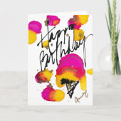 Happy Birthday Cone Lovitude Blank Note Card Dankeskarte (Vorderseite)