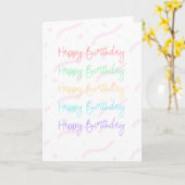 Happy Birthday Confetti Card Karte (Gelbe Blume)
