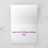Happy Birthday Confetti Karte (Innenseite)