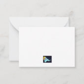 Happy Birthday Confetti Mitteilungskarte (Rückseite)