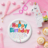 Happy Birthday Confetti Pappteller (Party)