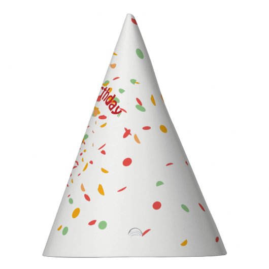 Happy Birthday Confetti Party Beaver Partyhütchen (Rechts)