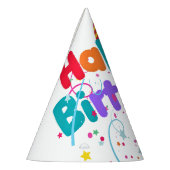 Happy Birthday Confetti Partyhütchen (Links)