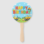 Happy birthday construction builder theme fächer (Rückseite)