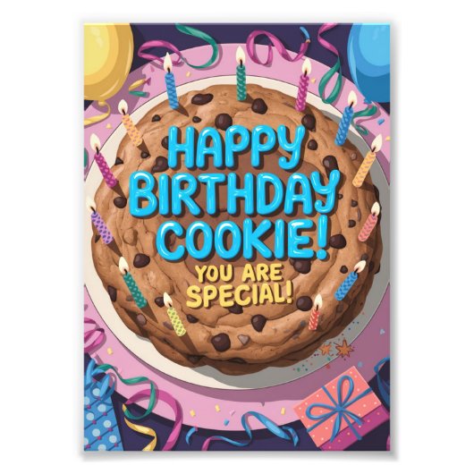 Happy Birthday Cookie Fotodruck (Vorne)