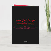 Happy Birthday Cool Typ Black Lab Hundkarte Karte (Rückseite)