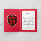 Happy Birthday Cool Typ Black Lab Hundkarte Karte (Innenseite)