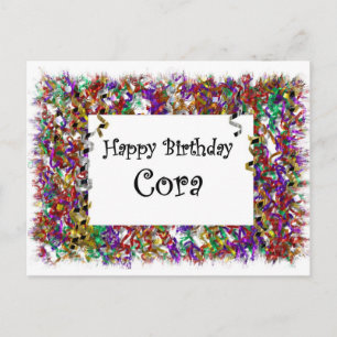 Happy Birthday Cora Postkarte