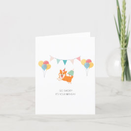 HAPPY BIRTHDAY CORGI CARD FEIERTAGSKARTE