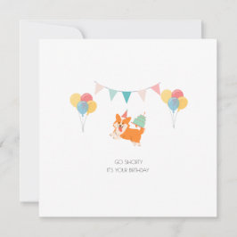 HAPPY BIRTHDAY CORGI CARD FEIERTAGSKARTE