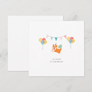 HAPPY BIRTHDAY CORGI CARD FEIERTAGSKARTE