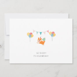 HAPPY BIRTHDAY CORGI CARD FEIERTAGSKARTE