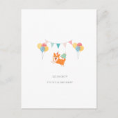 HAPPY BIRTHDAY CORGI CARD POSTKARTE (Vorderseite)