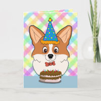 Happy Birthday Corgi Cartoon