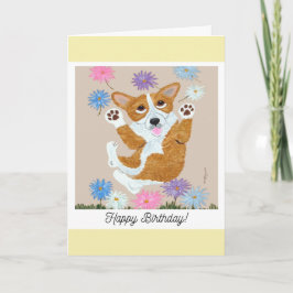 Happy Birthday Corgi Hund Karte
