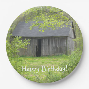 Happy Birthday Country Barn Pappteller