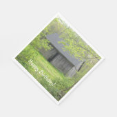 Happy Birthday Country Barn Serviette (Ecke)