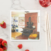 Happy Birthday Country Küche Woodstove Serviette (Beispiel)