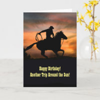 Happy Birthday Country Western Cowboy
