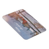 Happy Birthday Country Winter Szene Magnet (Rechte Seite)