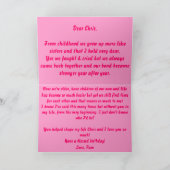 Happy Birthday Cousin Card Karte (Innenseite)