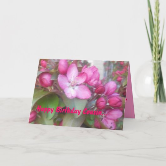 Happy Birthday Cousin Card Karte (Vorderseite)