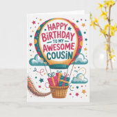 Happy Birthday Cousin Card Karte (Gelbe Blume)