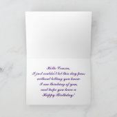 Happy Birthday Cousin, Field of Poppies Karte (Innenseite)