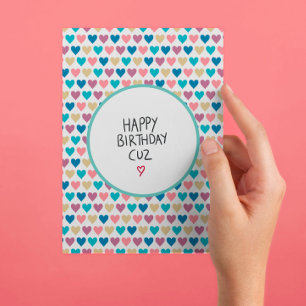 Happy Birthday Cousin Postkarte