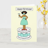 Happy Birthday Covid 19 Afrikanisch-Amerikanische Karte (Gelbe Blume)