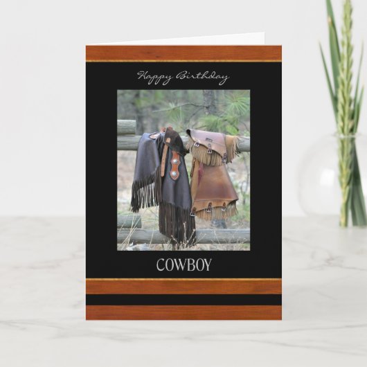 Happy Birthday Cowboy Card Karte (Vorderseite)