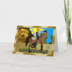 Happy Birthday Cowboy Card Karte