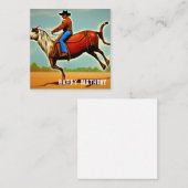 Happy Birthday Cowboy Mitteilungskarte (Vorne/Hinten)