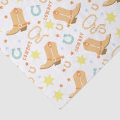 Happy Birthday Cowboy Seidenpapier (Detail)