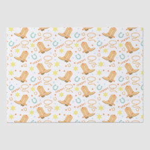 Happy Birthday Cowboy Seidenpapier