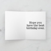 Happy Birthday Cranky Zombie Dog Illustration Karte (Innenseite)