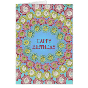 Happy Birthday Crochet Blume