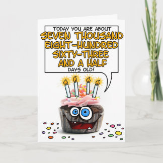 Happy Birthday Cupcake - 21 Jahre Karte