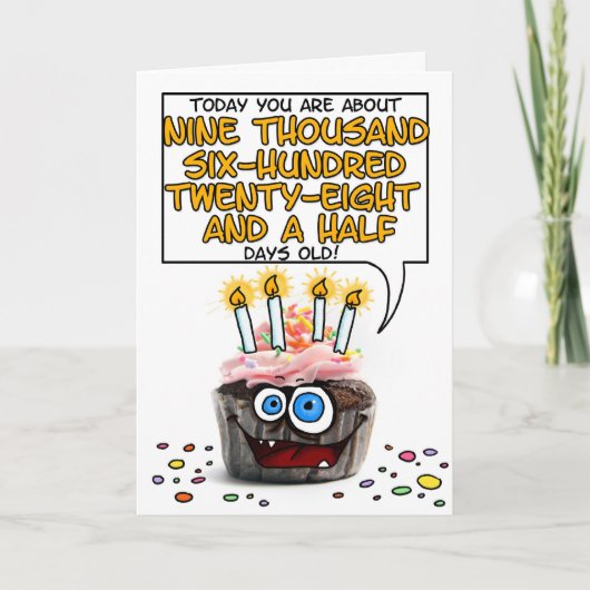 Happy Birthday Cupcake - 26 Jahre Karte (Vorderseite)