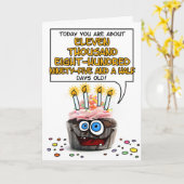 Happy Birthday Cupcake - 32 Jahre Karte (Gelbe Blume)