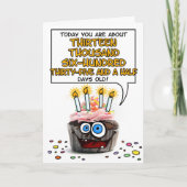 Happy Birthday Cupcake - 37 Jahre Karte (Vorderseite)