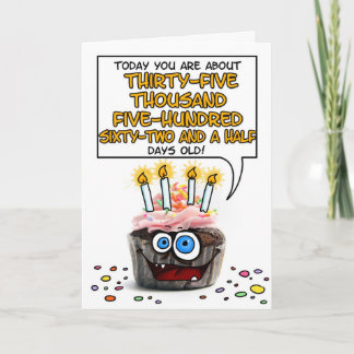 Happy Birthday Cupcake - 97 Jahre Karte