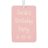 Happy Birthday Cupcake Cake Cake Sprinkles Gastges Autolufterfrischer (Rückseite)