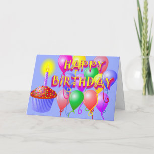 Happy Birthday Cupcake Card Karte